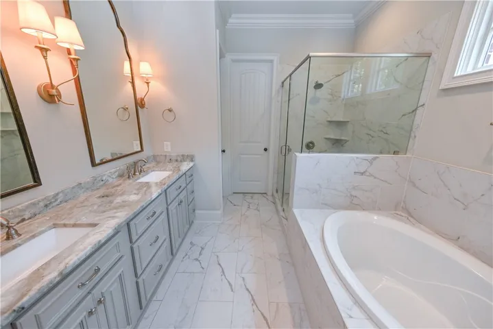 Luxurious primary bath, where every day is a spa day!