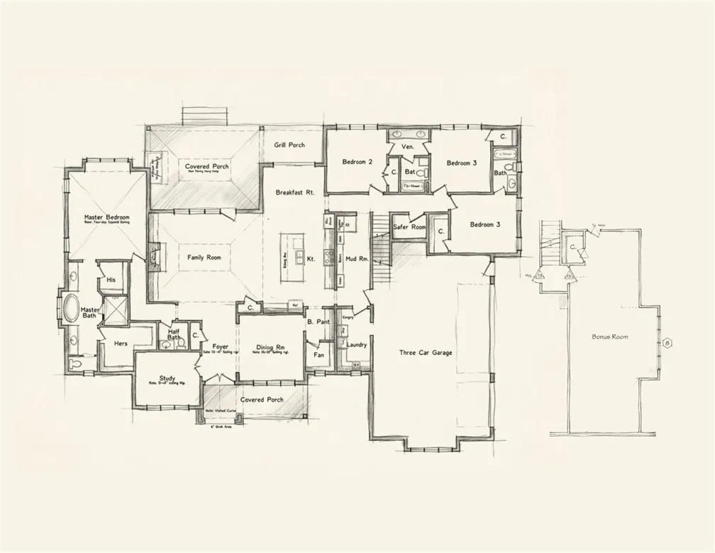 Floorplan rendering. Contact for detailed dimensions.