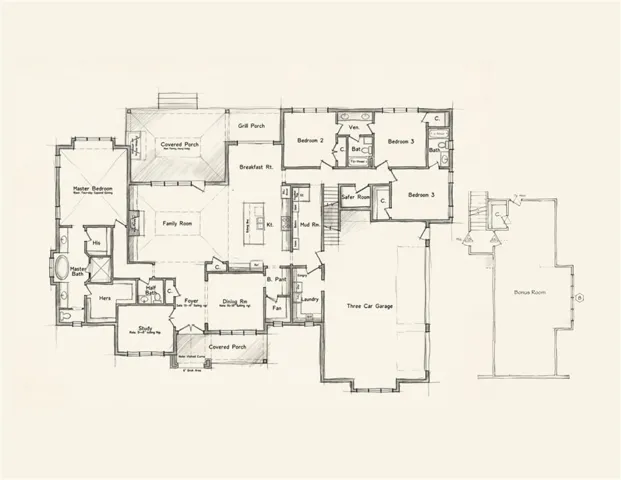 Floorplan rendering. Contact for detailed dimensions.