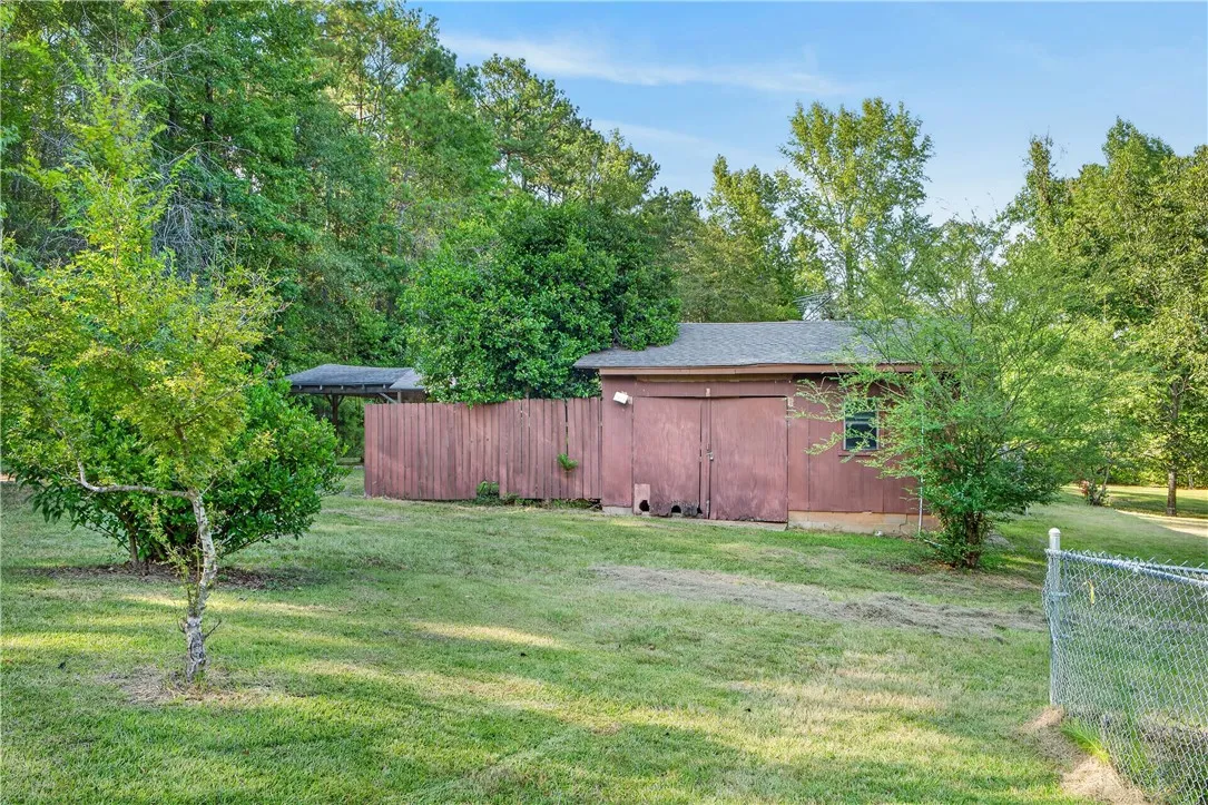 The perfect He Shed with hot water and electricity.  Large area to store cars and farm equipment