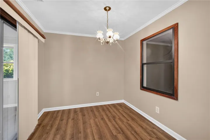 Dining Room that leads to the sunroom