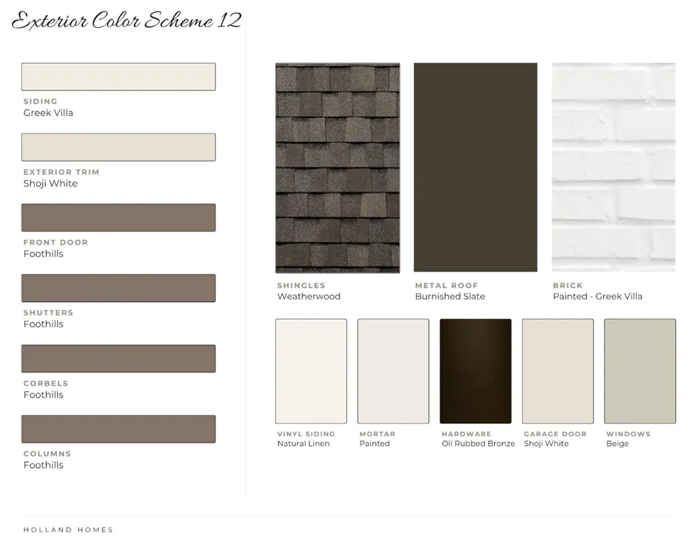 Exterior Color Selections