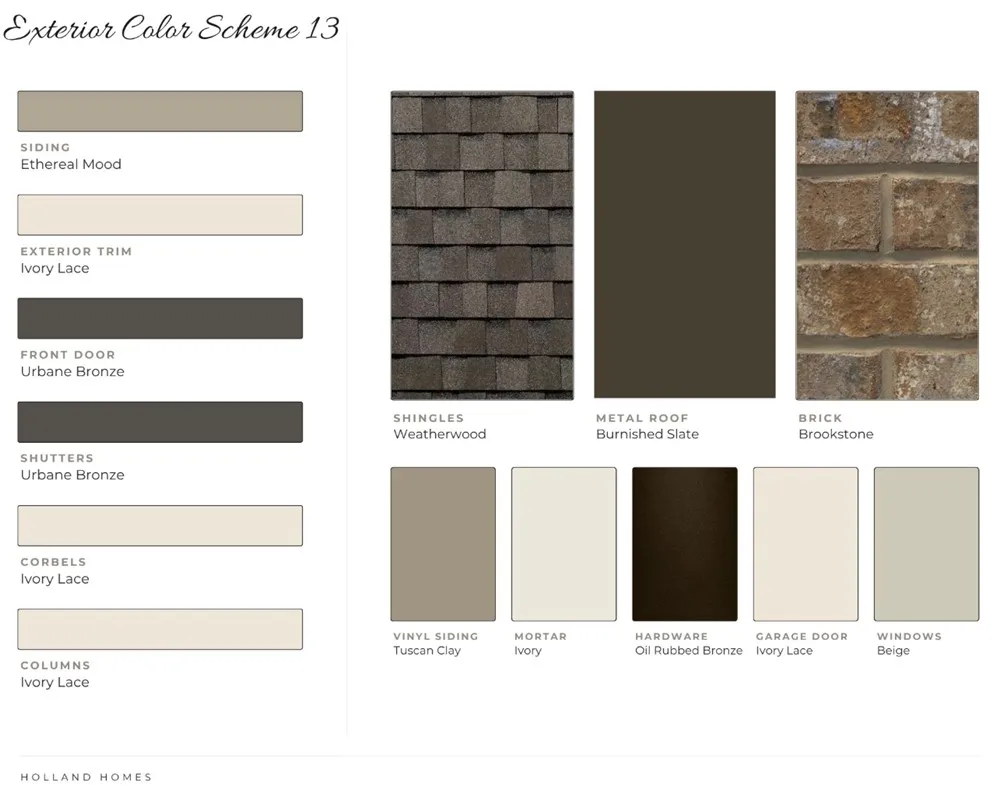 Exterior Color Selections