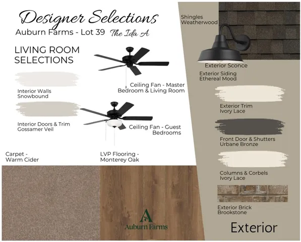General Interior and Exterior Selections