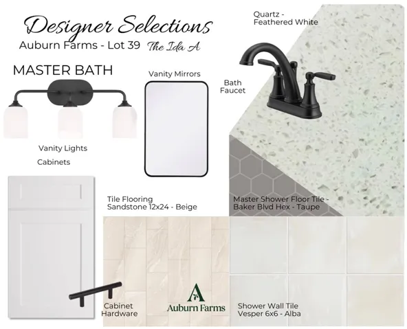 Master Bath Selections