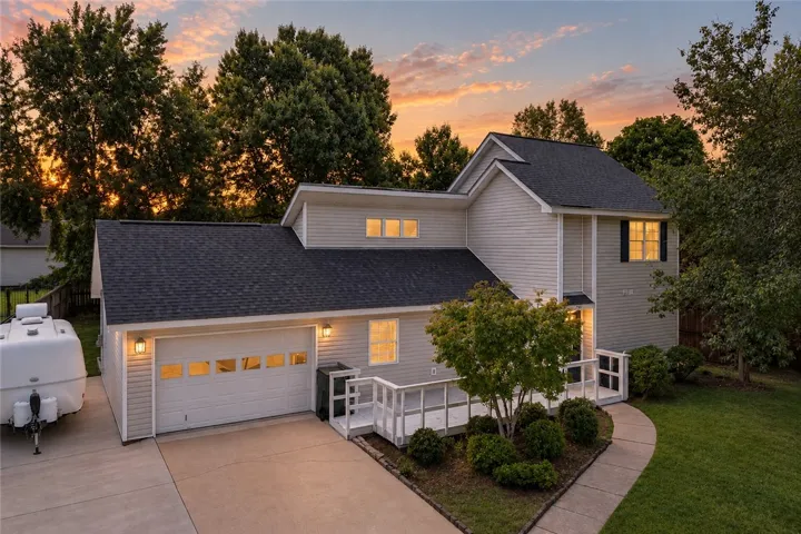 AI Altered Image - Home at Sunset