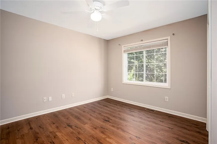 Upstairs Bedroom 3 with New LVP Flooring