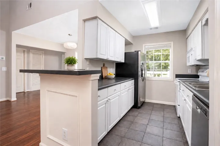 Virtually Staged Kitchen with Lovely Natural Light