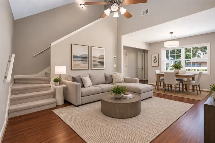 Virtually Staged - Bright and Open Living Room