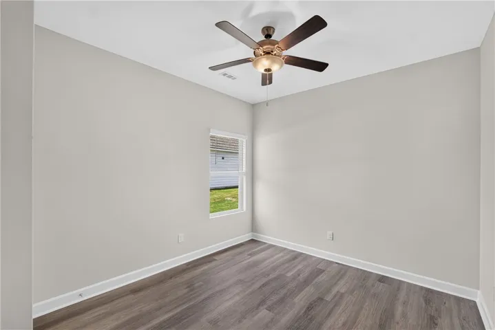 ceiling fans in each bedroom