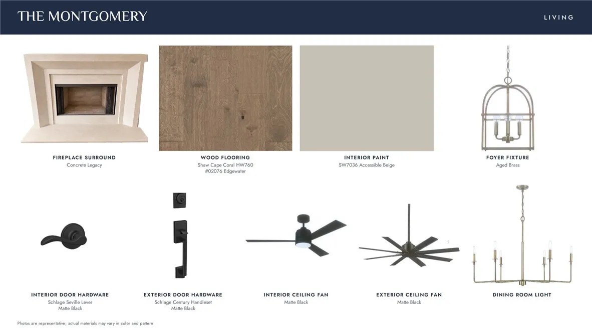 Flooring and lighting finishes