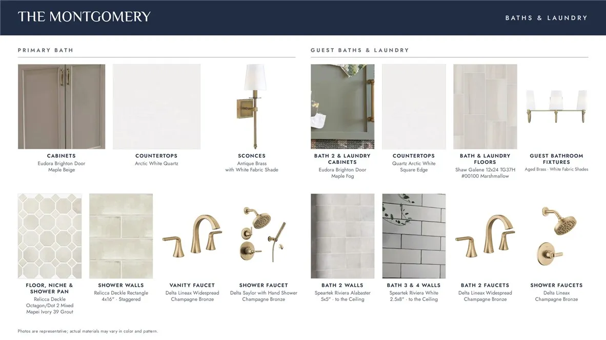 Bathroom finishes