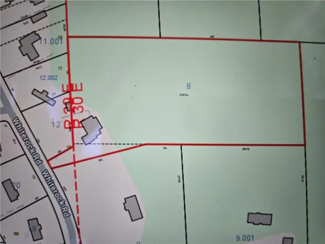 Lot 8 - 5.22 acre lot with direct access to Whiterock Rd.