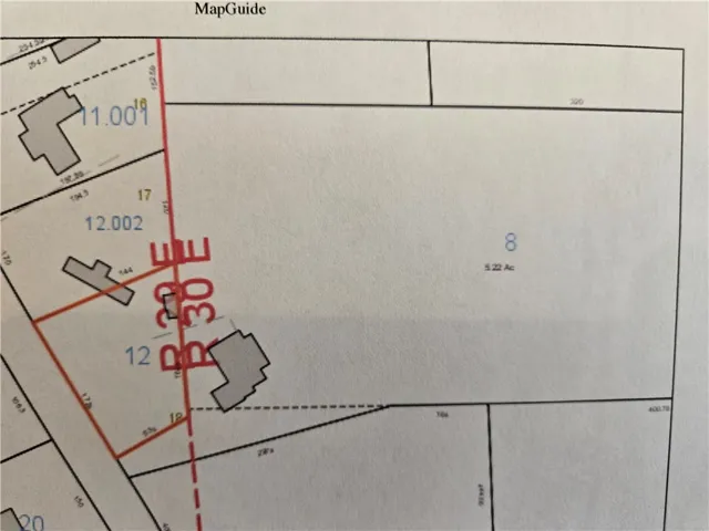 Lot 12 - .48 acre lot with over 170ft of frontage along Whiterock Rd.