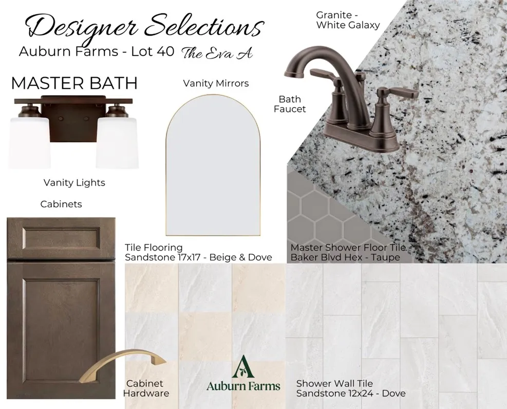 Master Bath Color Selections