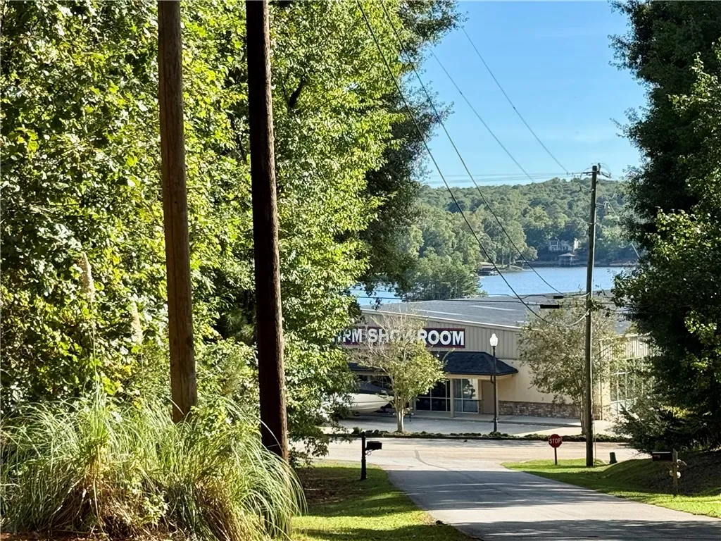 The view of Harbor Pointe Marina from the side yard.