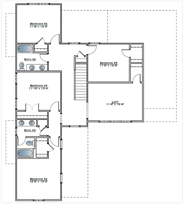 The Henry B - Second Floor - All plans, pricing, and specifications are subject to change without notice.