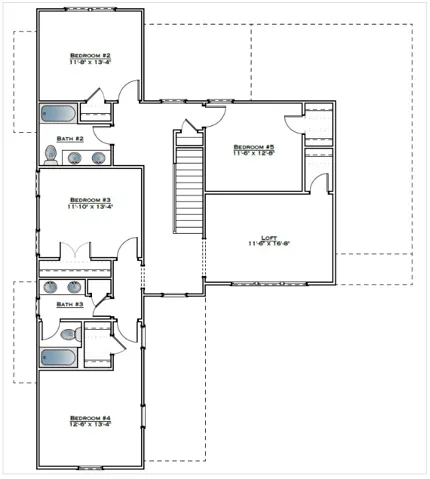 The Henry B - Second Floor - All plans, pricing, and specifications are subject to change without notice.