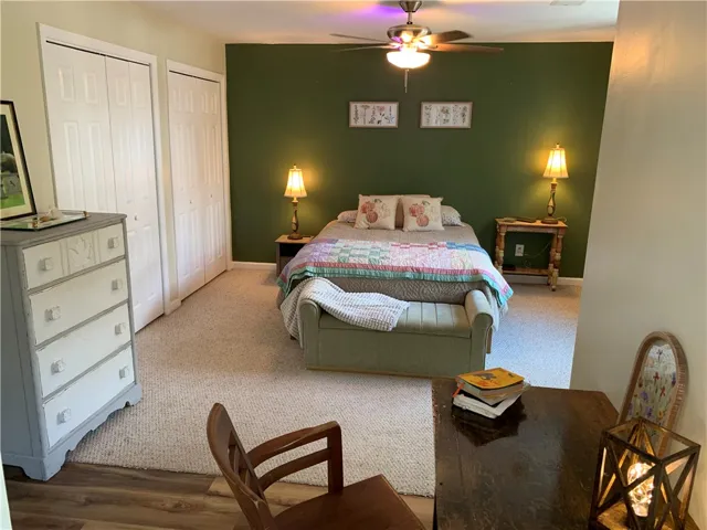 Plush carpeting and dual bifold closets anchor this comfortable private retreat.