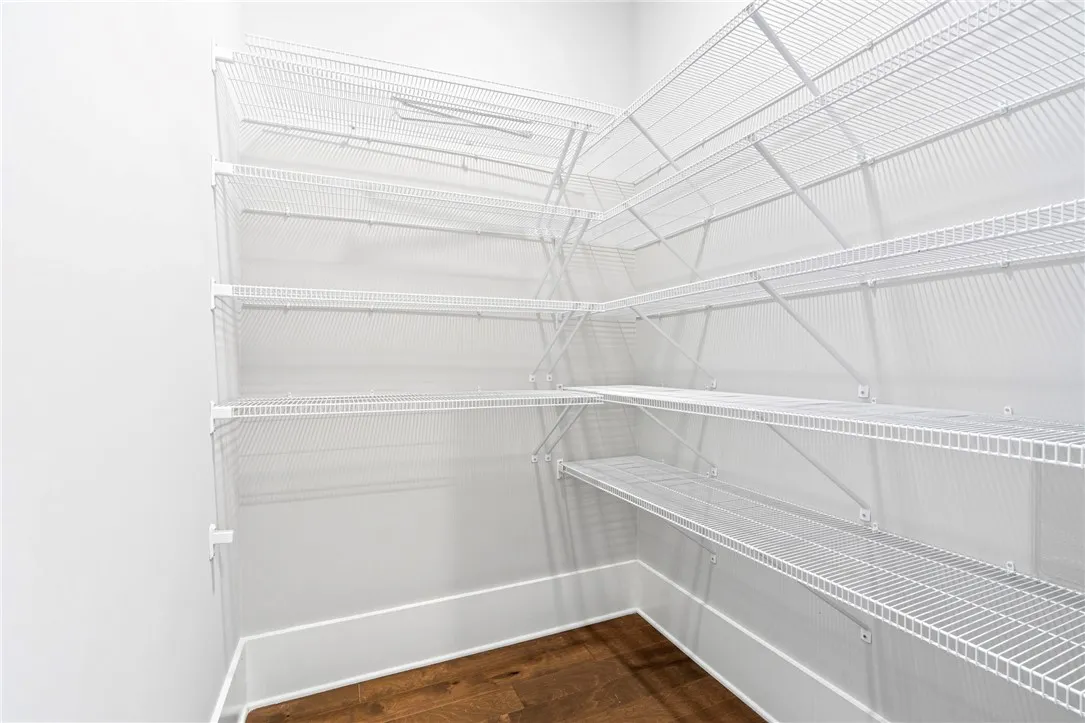 Spacious walk-in pantry
