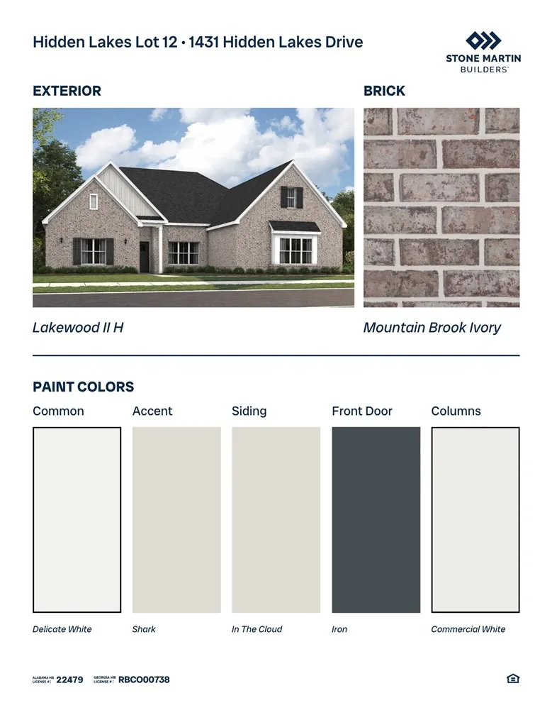 Architectural rendering showcases a classic brick facade with modern gables and clean design accents.