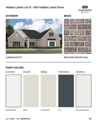 Architectural rendering showcases a classic brick facade with modern gables and clean design accents.
