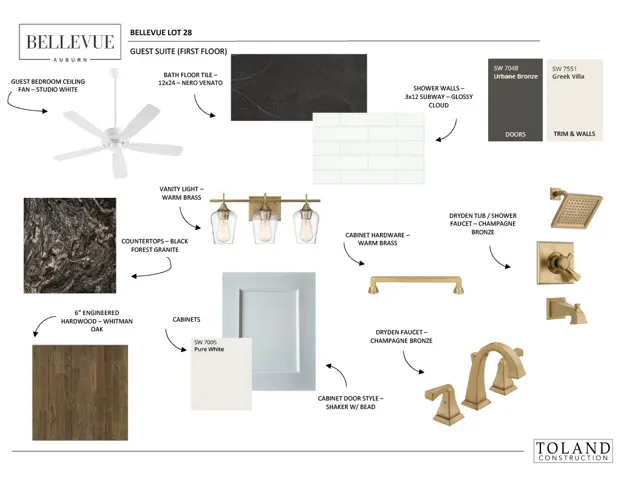 Carefully curated design selections highlight upscale materials and premium hardware finishes for the interior.