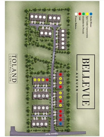 An overview of the neighborhood layout reveals the planned development structure.