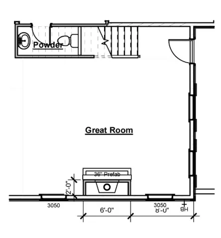 An organized floor plan highlights the flow of the main level living areas.
