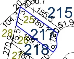 An official plat map details the precise boundary dimensions and layout of the property lot.