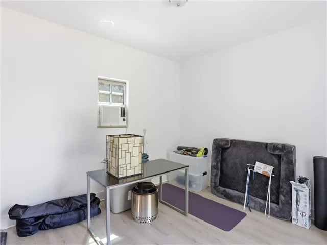 Smooth plaster walls and clean-lined flooring define this versatile bonus room.