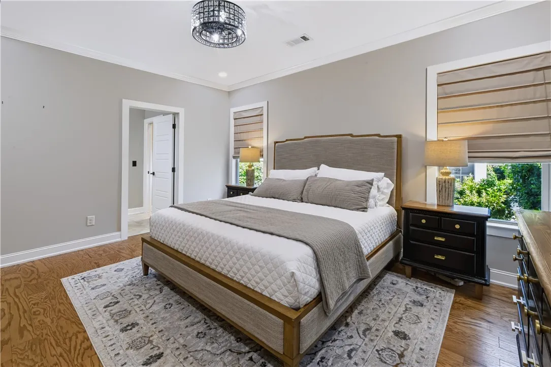 Freshly painted interior offers a blank canvas.