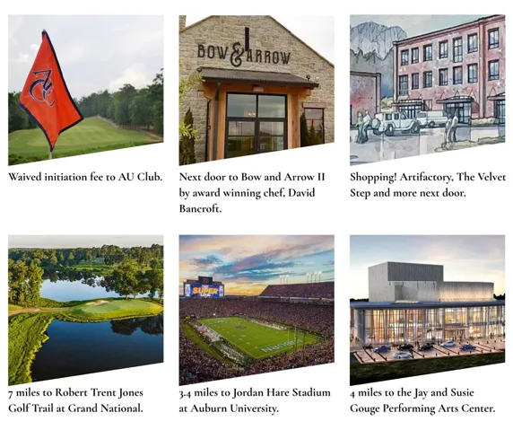 Explore nearby recreational highlights and dining destinations located just minutes from this property.