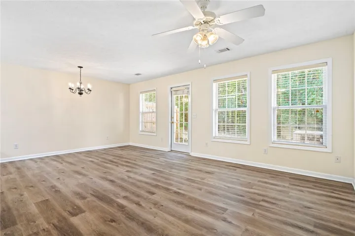 living and dining area.