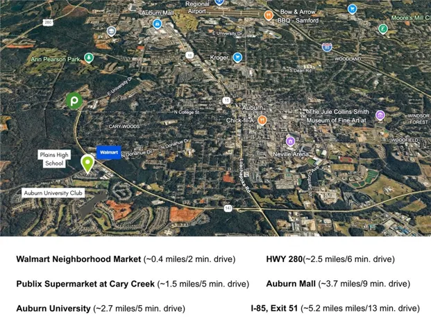 Conveniently located near shopping, dining, and campus with easy highway and interstate access.