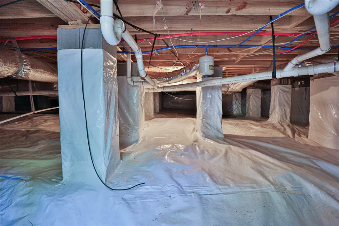 A professionally encapsulated crawl space provides clean under-floor utility access and structural protection.