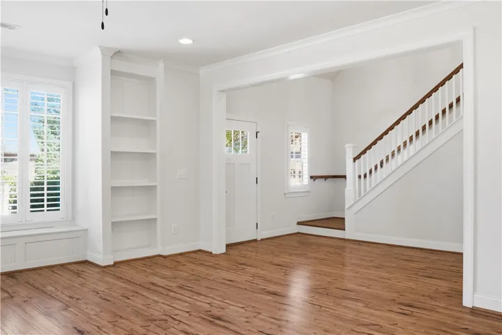A gracious two-story foyer sets the tone for the home’s inviting style.