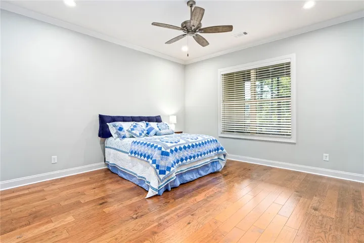 very large primary bedroom……..bring all the furniture.