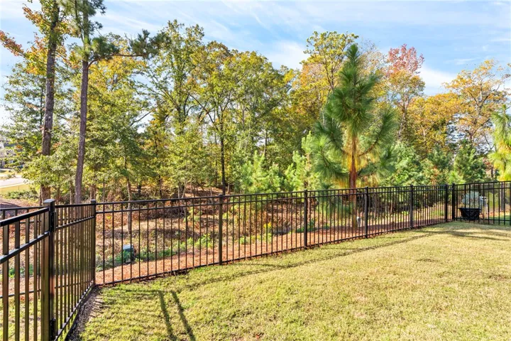 nice flat, fenced rear backyard is very usable especially for the four legged family members.