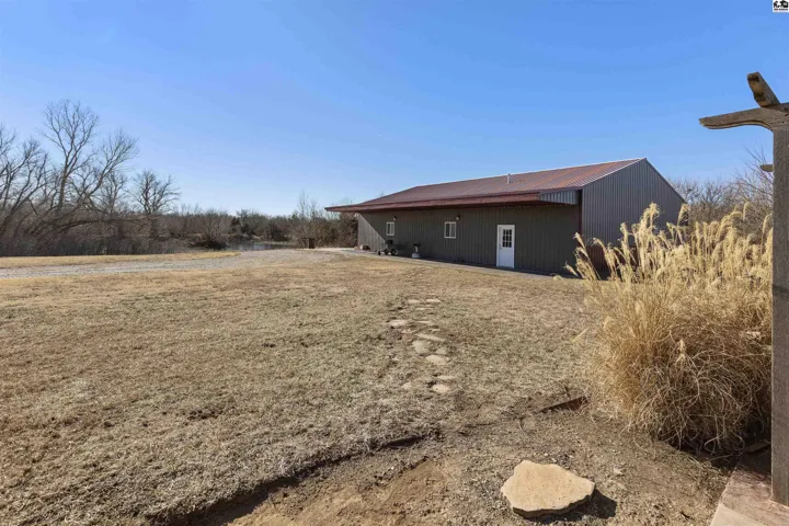 Stepping stones from house to shop