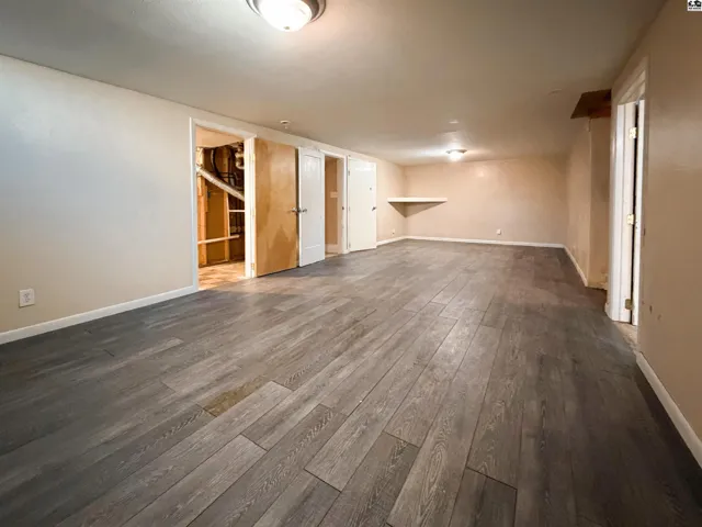 Large basement living area