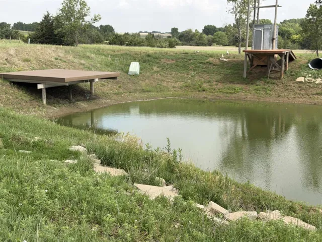 Deck over part of pond