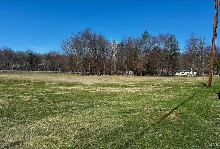 A large, flat cleared building lot