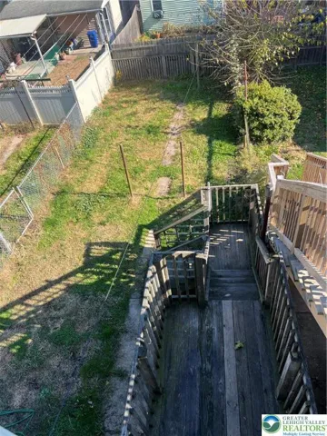Nice fenced Backyard and deck