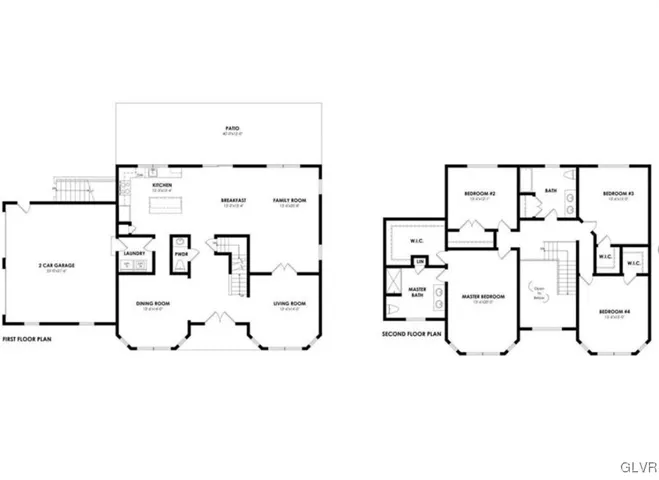 Fairview Farmhouse floor plan example. Each home will have a customized floor plan.