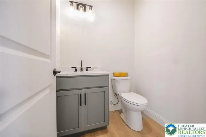 Downstairs powder room