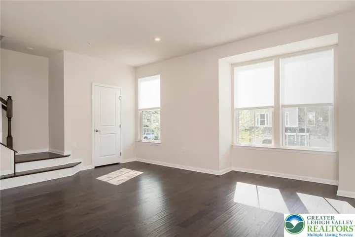 Living room is also open to kitchen/dining area