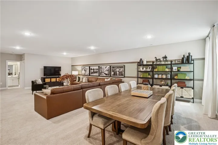 Finished Basement  - Model home - not of actual home for sale