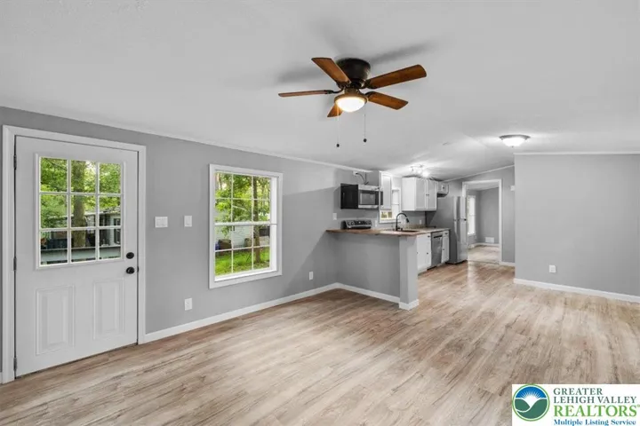 Open Concept Living Rm To Kitchen