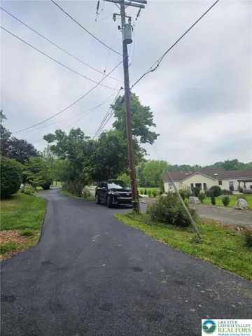 Newly paved driveway with added turnaround